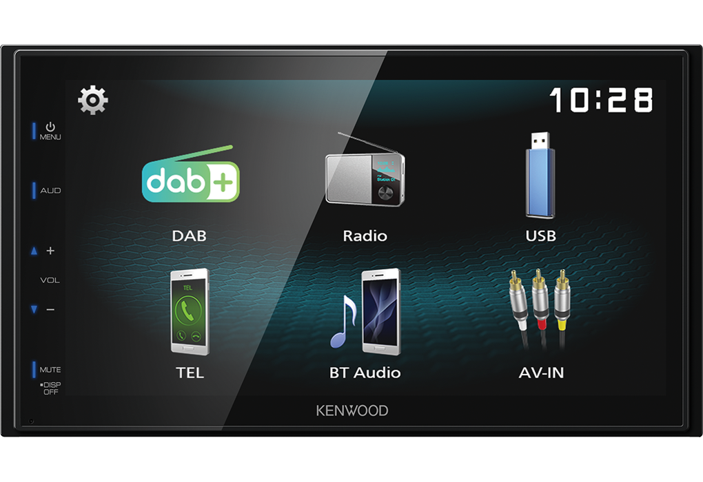 Kenwood DMX-125DAB 6.8" Mechless DAB Media Receiver with Built-In Bluetooth