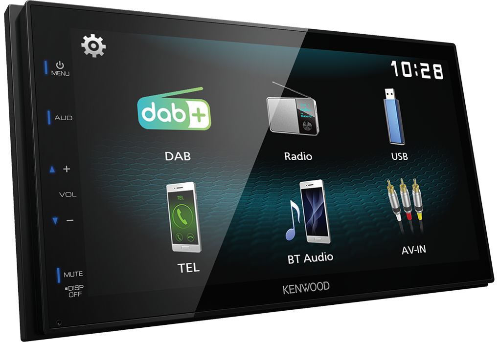 Kenwood DMX-125DAB 6.8" Mechless DAB Media Receiver with Built-In Bluetooth