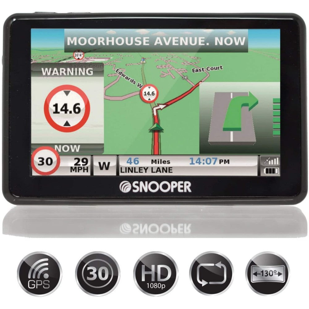 Snooper Bus & Coach SC5900 5" Touchscreen Sat-Nav with Built in Dashcam