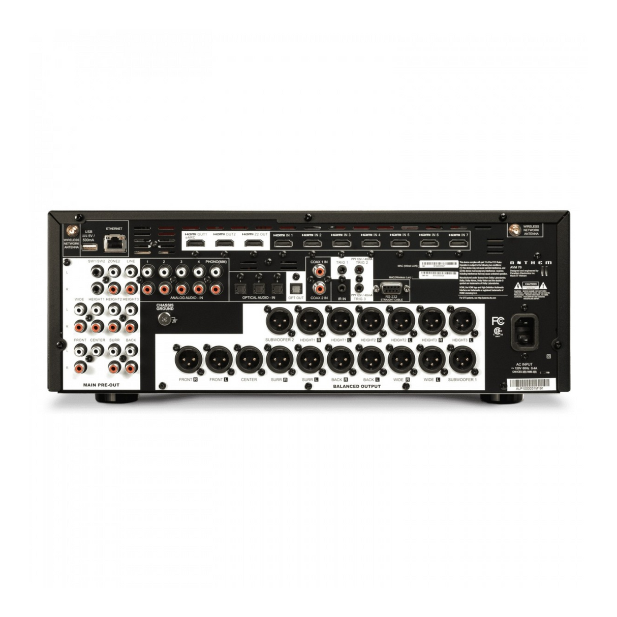 Anthem AVM70 8K 15.2 Channel AV Processor