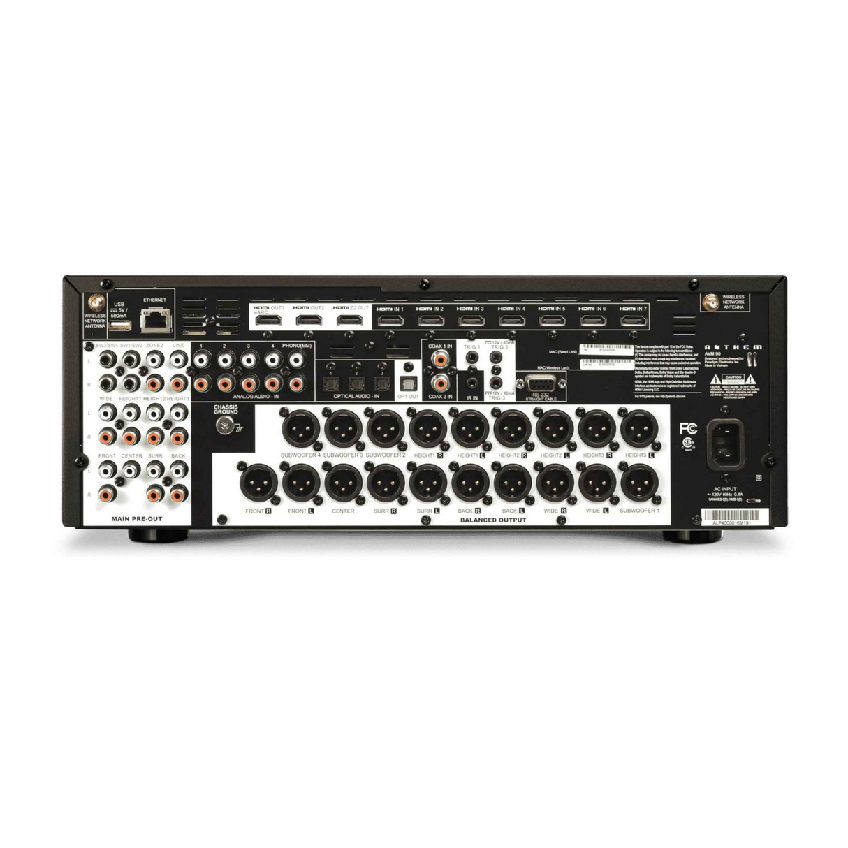 Anthem AVM90 8K 15.4 Channel AV Processor