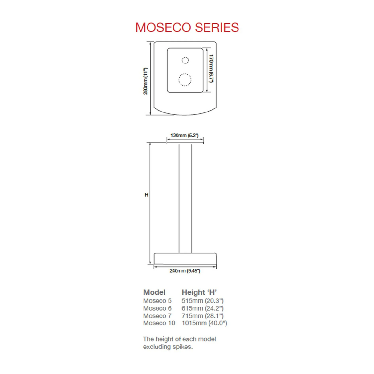 Atacama Moseco 5 Speaker Stands