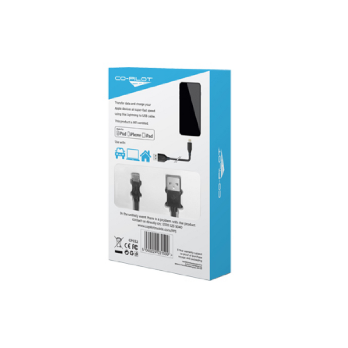 Co-Pilot Lightning to USB Cable