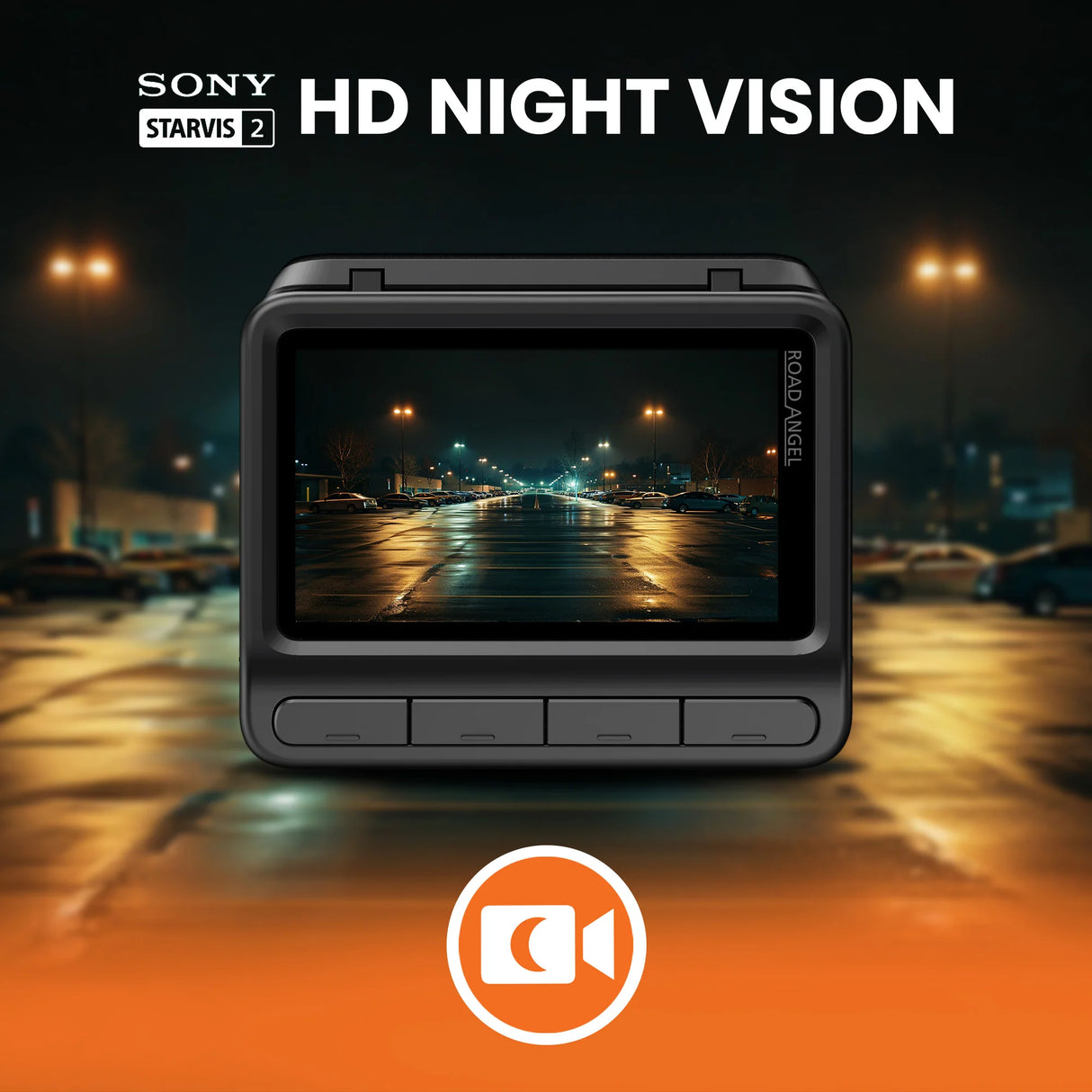 Road Angel Halo Elite 4K (2160p) & 1K (1080p) Dual Dash Cam With Sony Starvis 2
