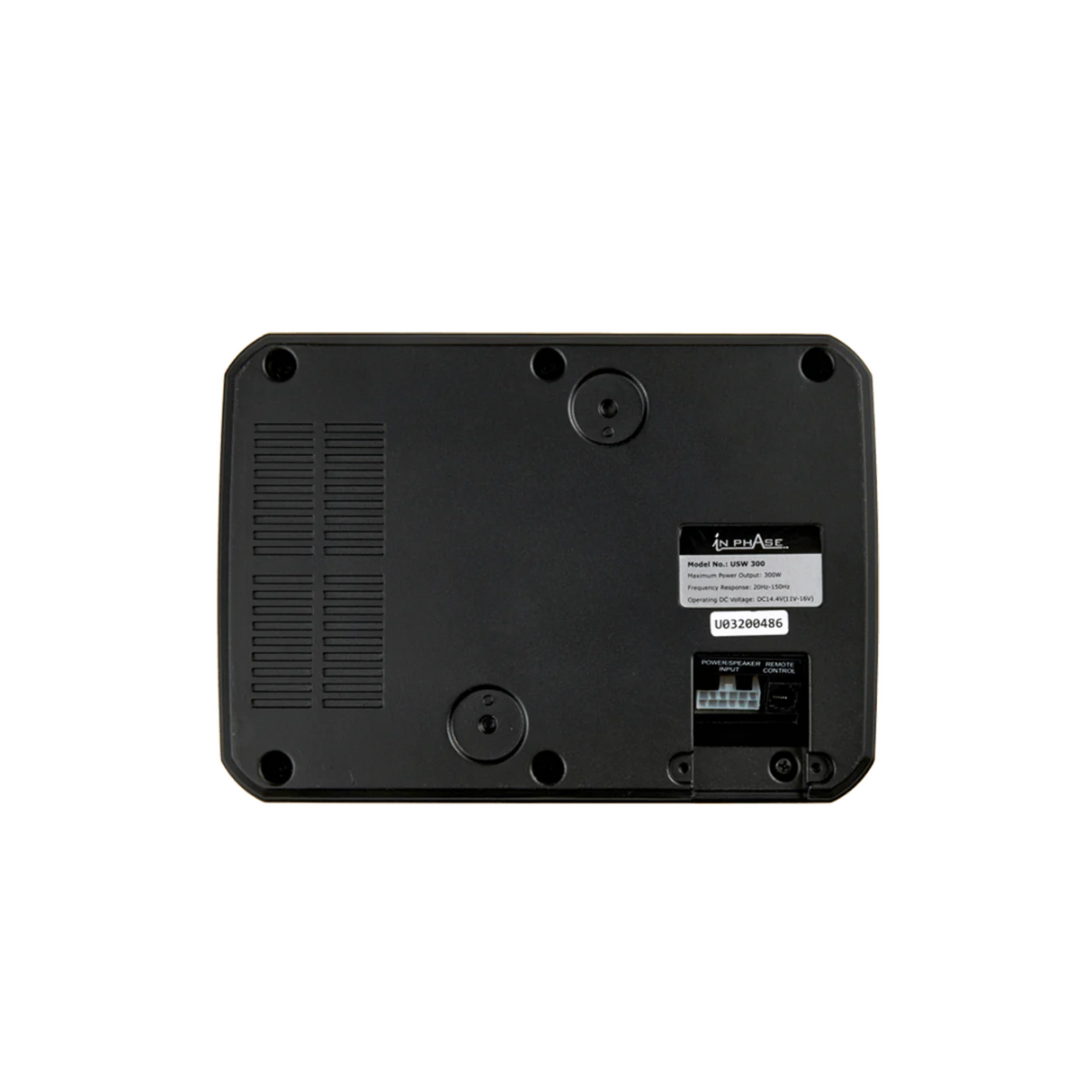 In Phase USW300 300W Ultra Slim Underseat Car Subwoofer