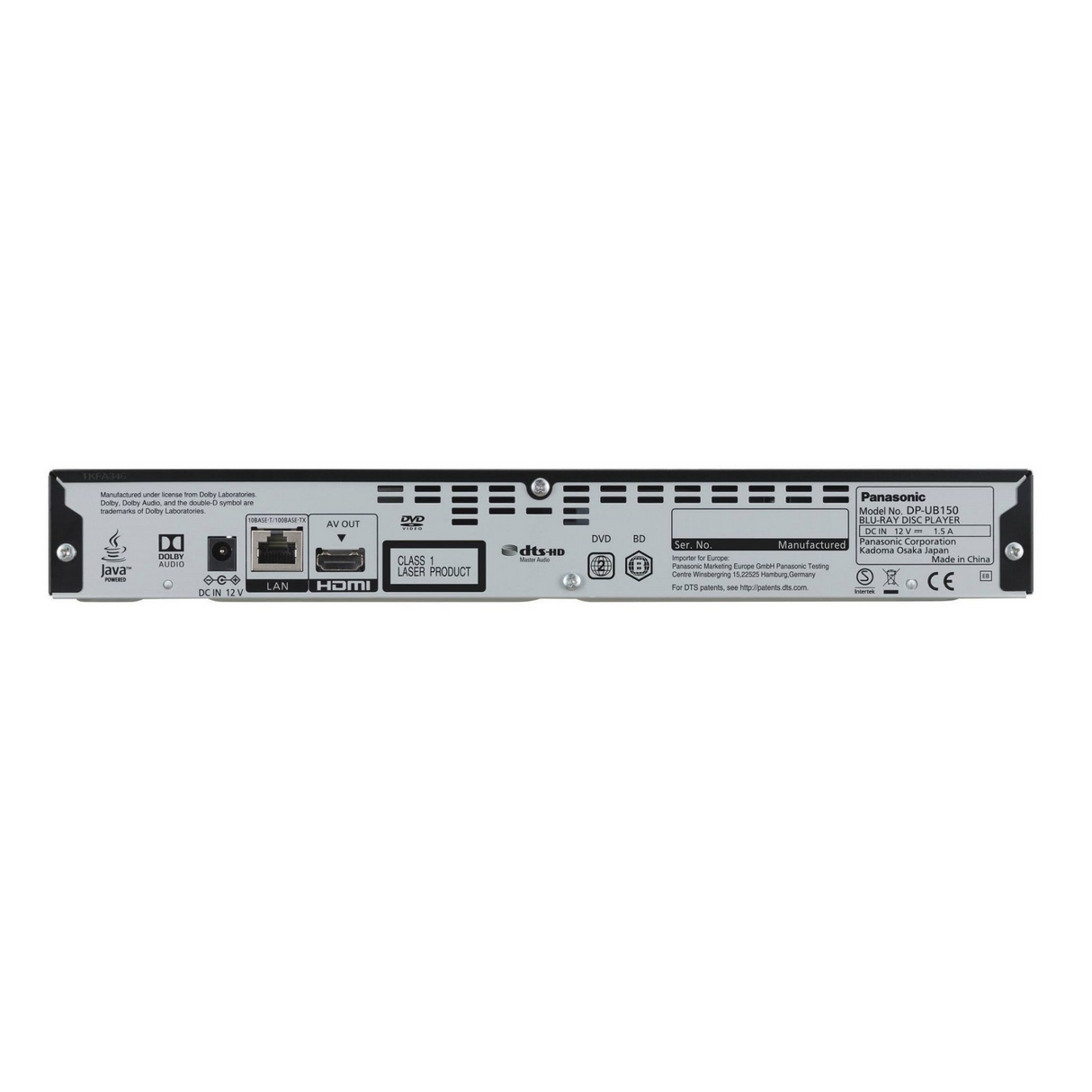 Panasonic DP-UB150EB 4K UHD Blu-Ray Player
