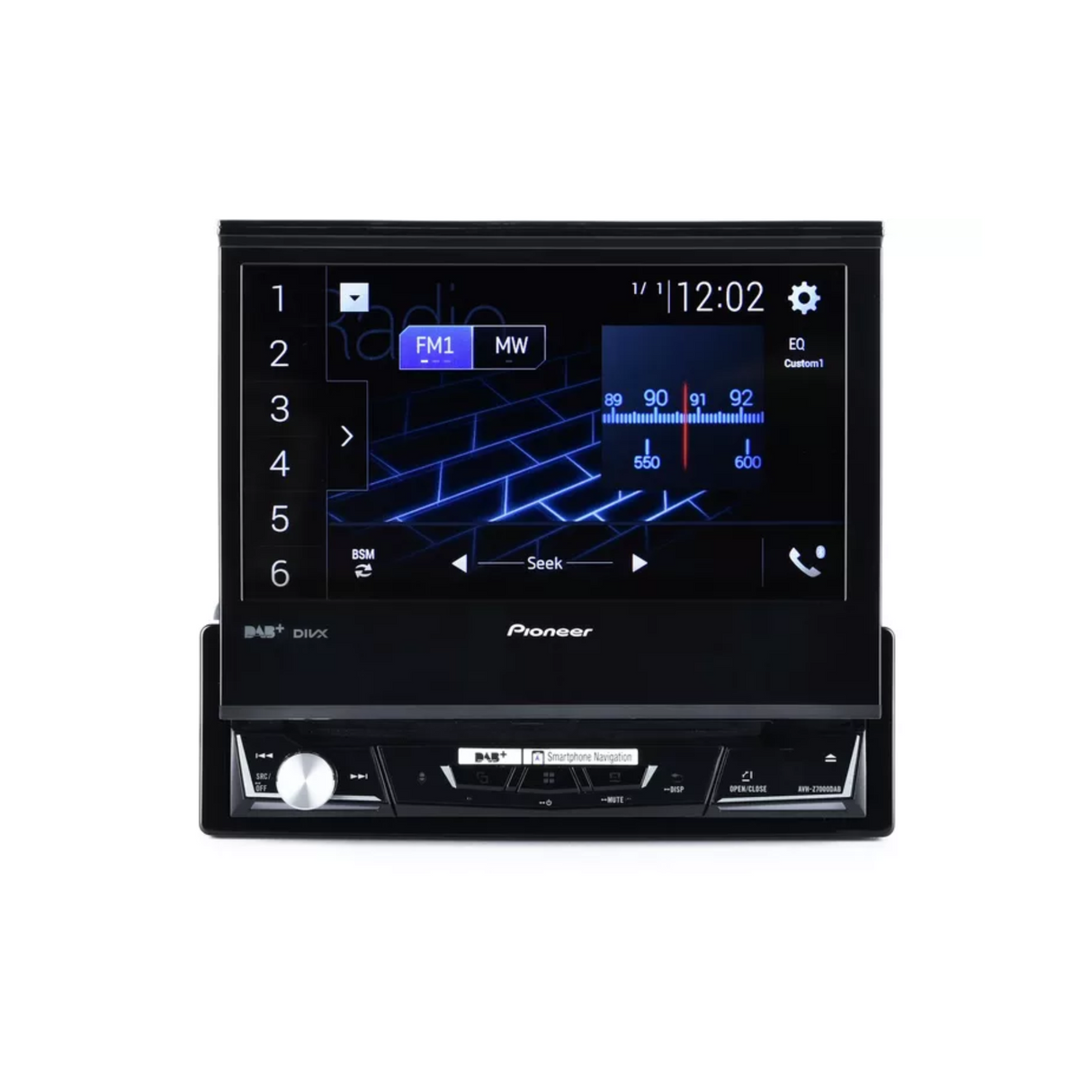 Pioneer AVH-Z7200DAB Single Din 7" Multimedia Player with Apple CarPlay, Android Auto, DAB/DAB+