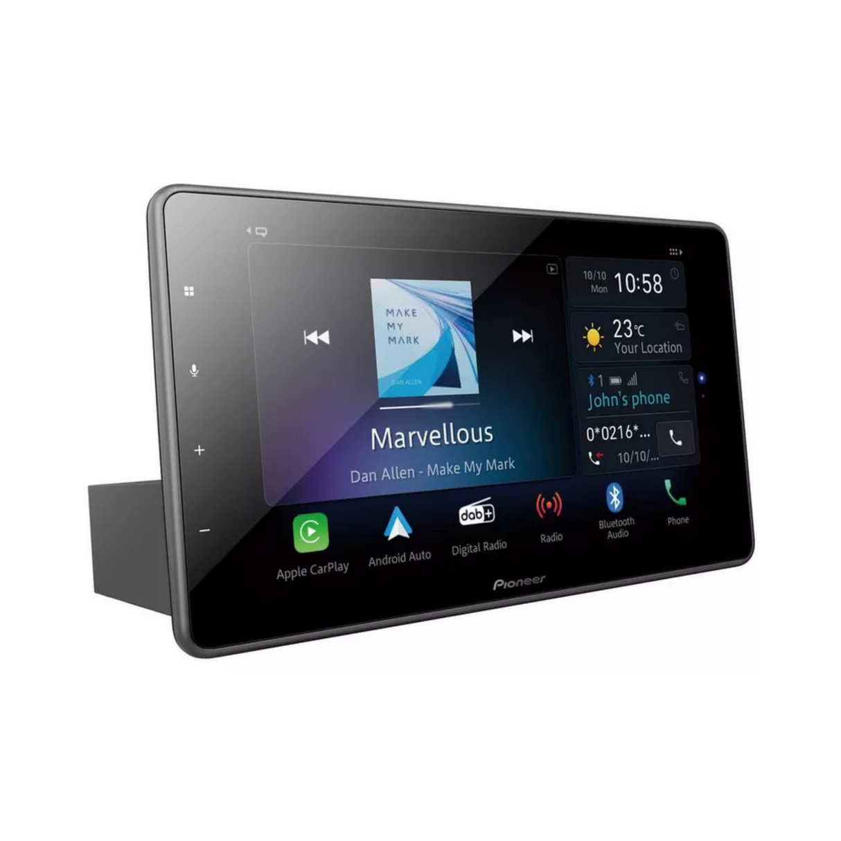 Pioneer SPH-EVO950DAB-1D Floating 9" Stereo with Apple Car Play & Android Auto *COMES WITH SINGLE DIN CAGE*