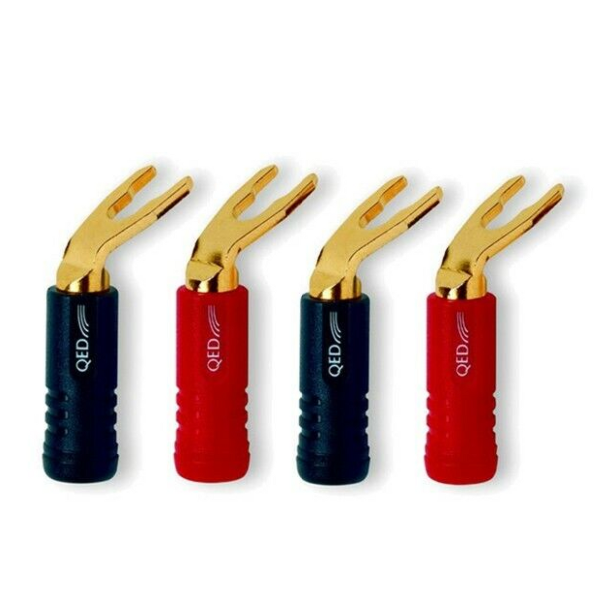 QED SCREWLOC ABS DUO SPADE 2RED 2BLK - QE1890