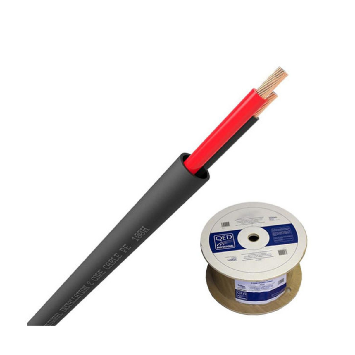 QED QX16/2 300M BLACK PE OUTDOOR - QE4155