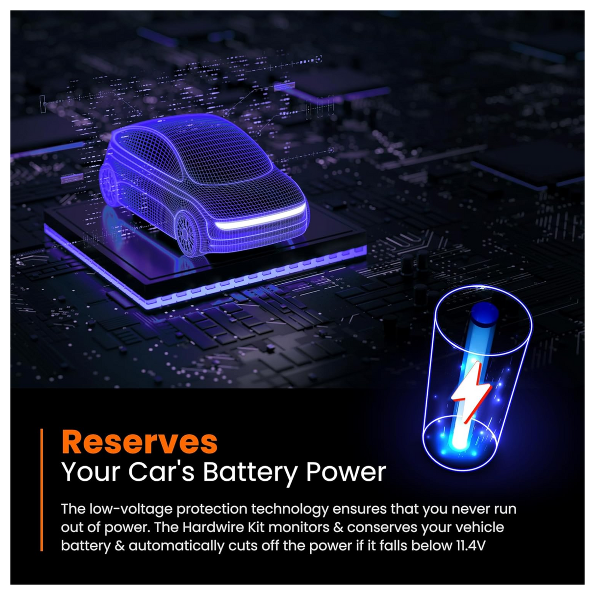 Road Angel Hardwire Kit for Halo Go, Drive, Pure