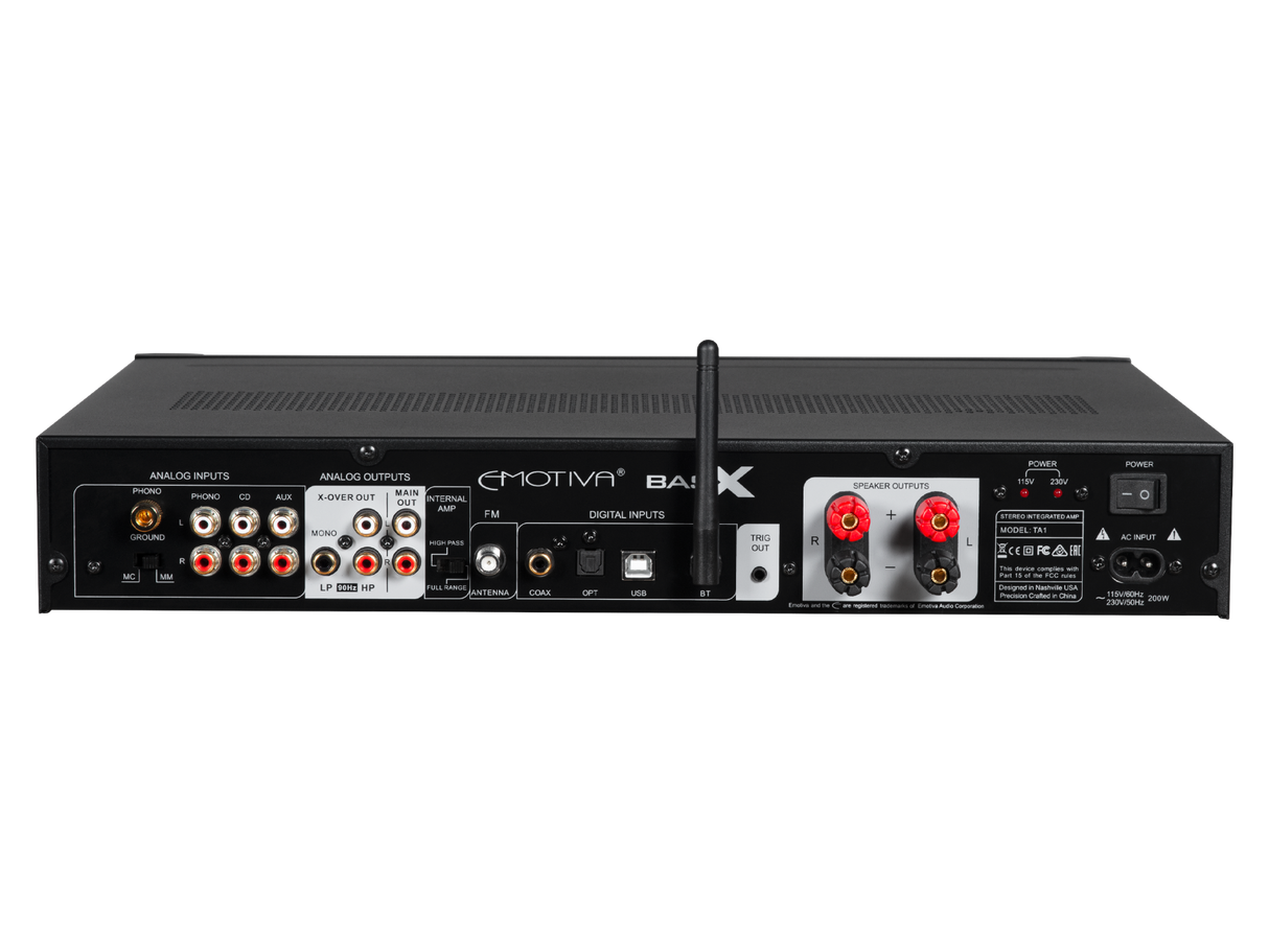 Emotiva BasX TA1 Stereo Preamplifier/DAC/Tuner With Integrated Amplifier