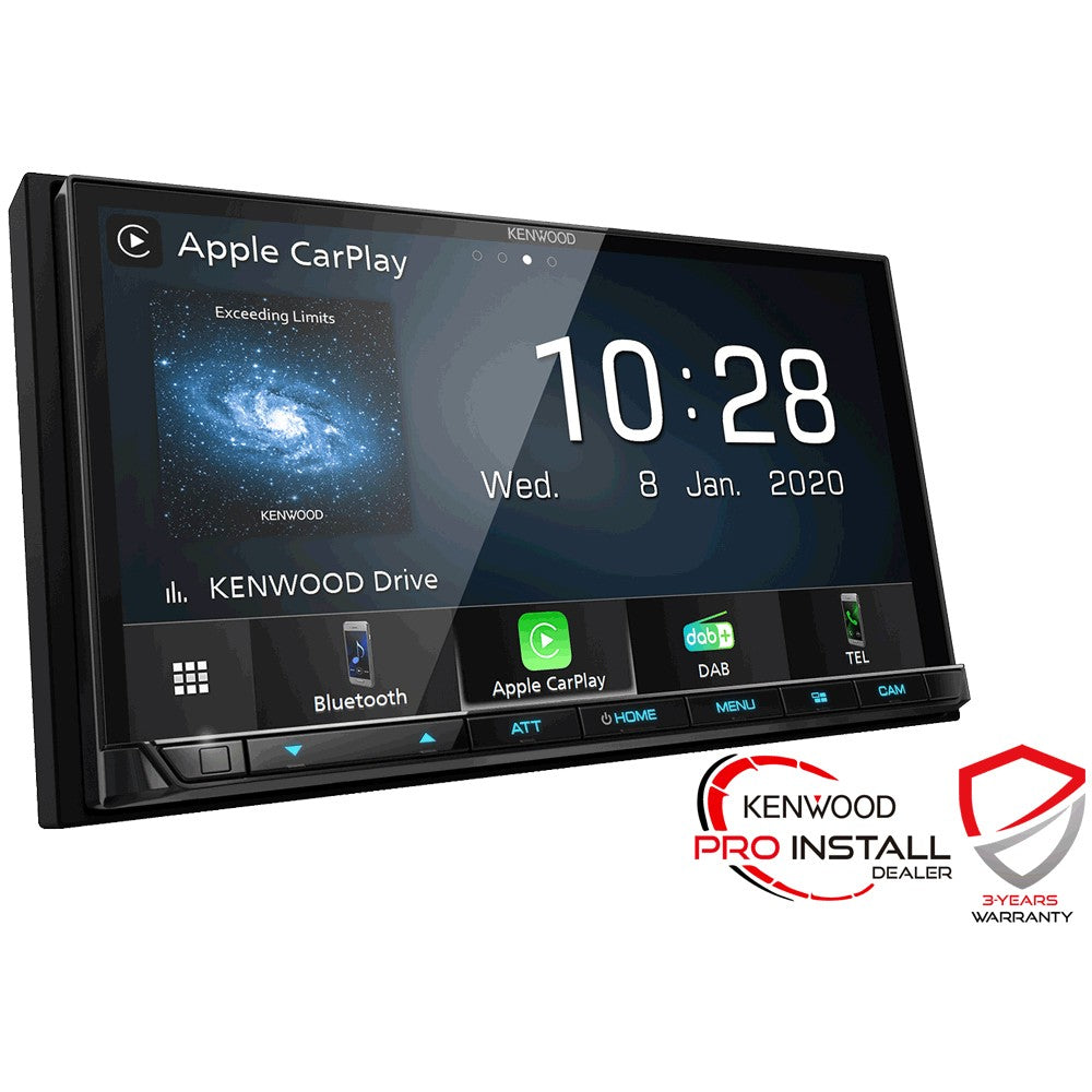 Kenwood DMX-7520DABS 7" Screen Double DIN DAB Radio Stereo with Apple Car Play, Android Auto & Bluetooth