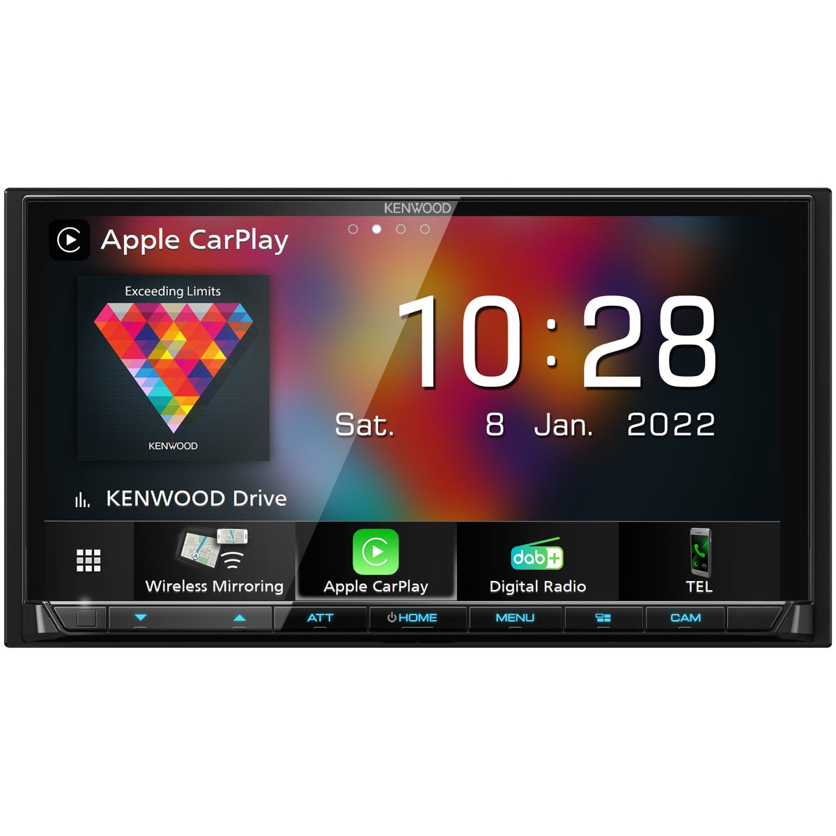Kenwood DMX-8021DABS 7" Touchscreen Car Stereo with DAB, Bluetooth, Apple Car Play and Android Auto