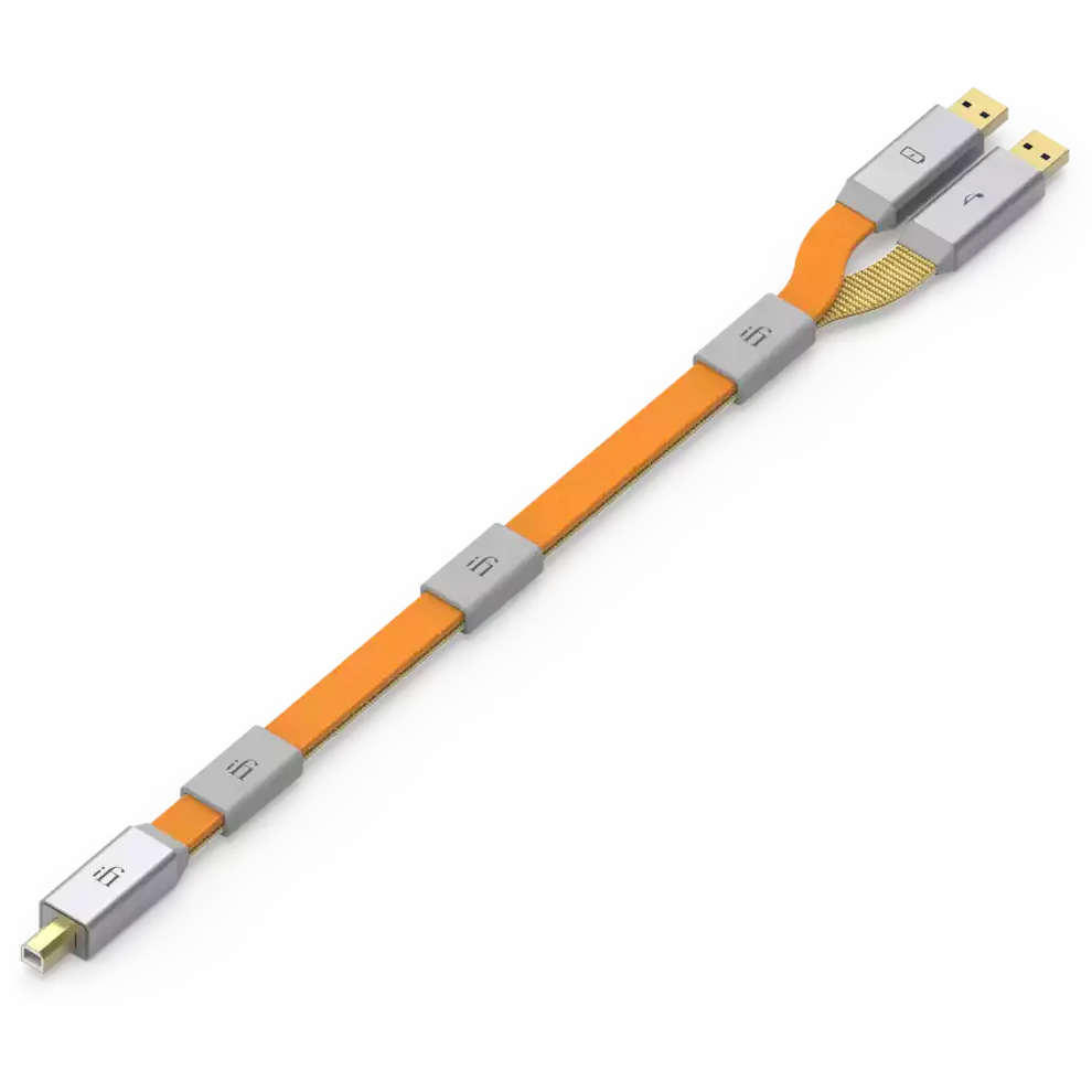 iFi Audio Gemini3.0 - Dual Headed Audiophile USB Cable with Separate Data and Power Signal Paths - 1.5m