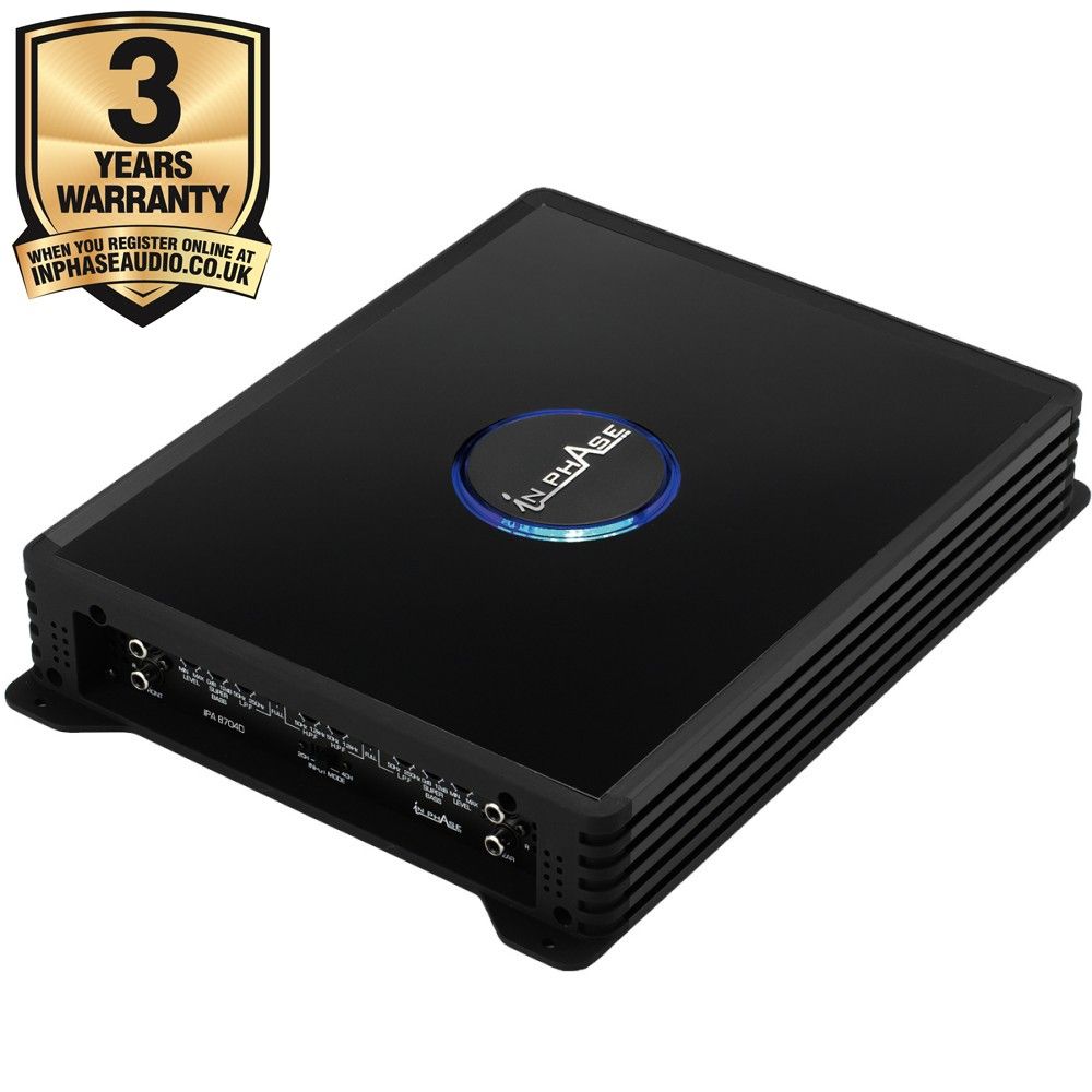 In Phase IPA9704D 2 Ohm Stable 1600 Watts Digital 4 Channel Amplifier