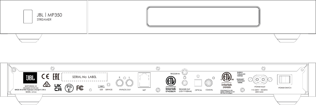 JBL MP350 Classic Audio Streamer