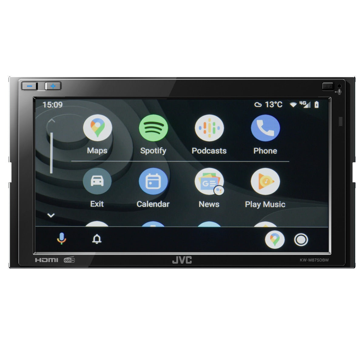 JVC KW-M875DBW Car Stereo with 6.8" Display, Apple CarPlay, Android Auto, DAB and Bluetooth