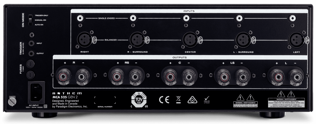 Anthem MCA525 GEN2 5-Channel Power Amplifier