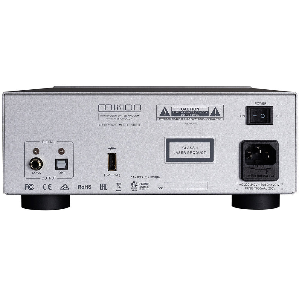 MISSION 778 CDT CD TRANSPORT SILVER