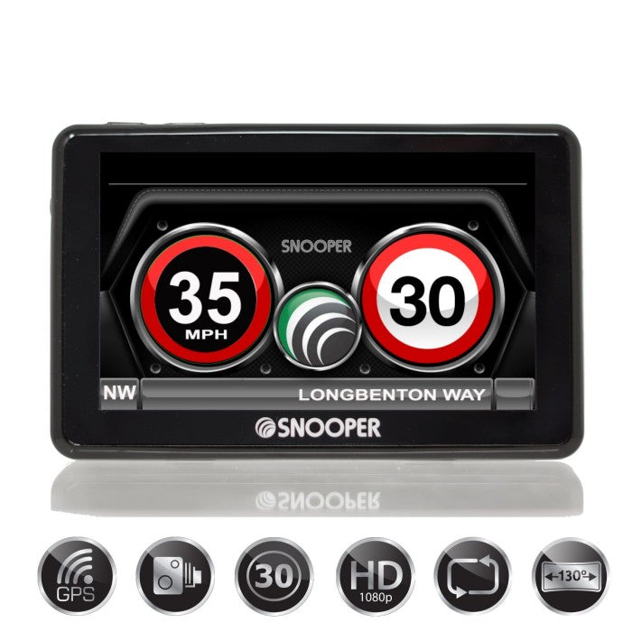Snooper SC5900-MYS Speed Limits, Speed cameras and GPS, HD Dash Cam