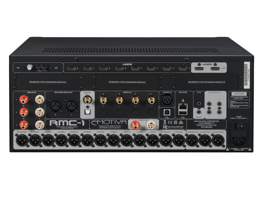 Emotiva RMC1 16 Channel Dolby Atmos & DTS:X AV Processor