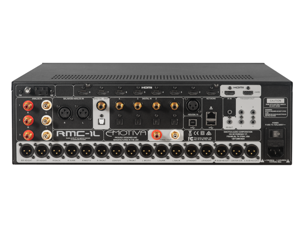Emotiva RMC1L Dolby Atmos & DTS:X Processor