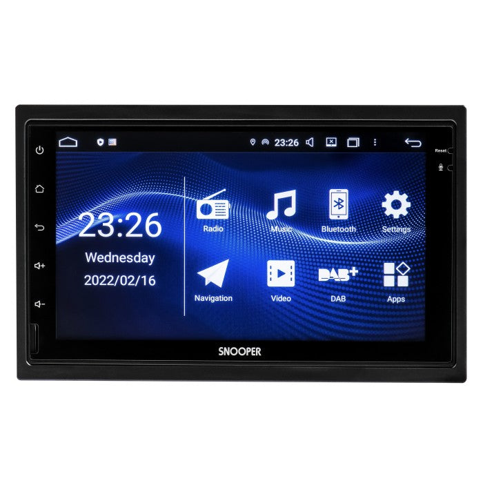Snooper SMH-520DAB 7" Mechless Multimedia Receiver with Advanced Smartphone Control