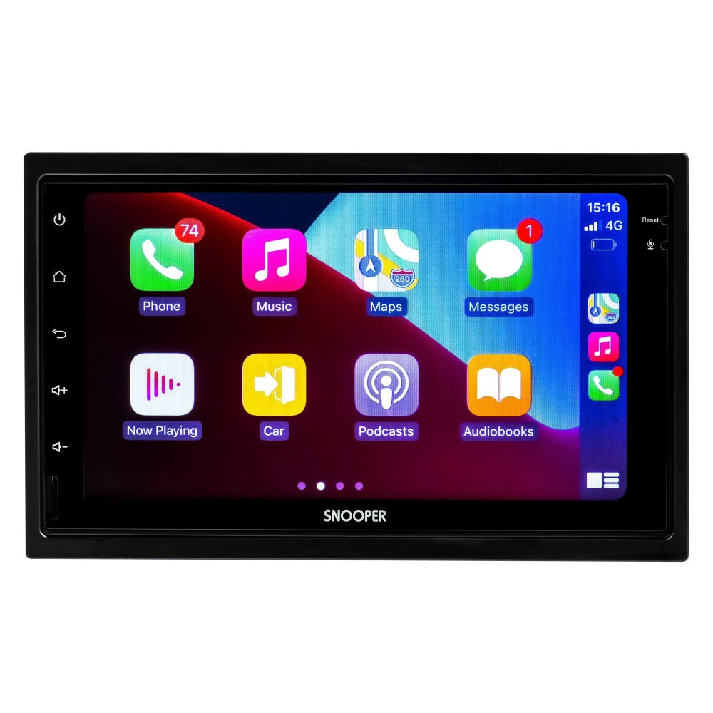 Snooper SMH-520DAB 7" Mechless Multimedia Receiver with Advanced Smartphone Control