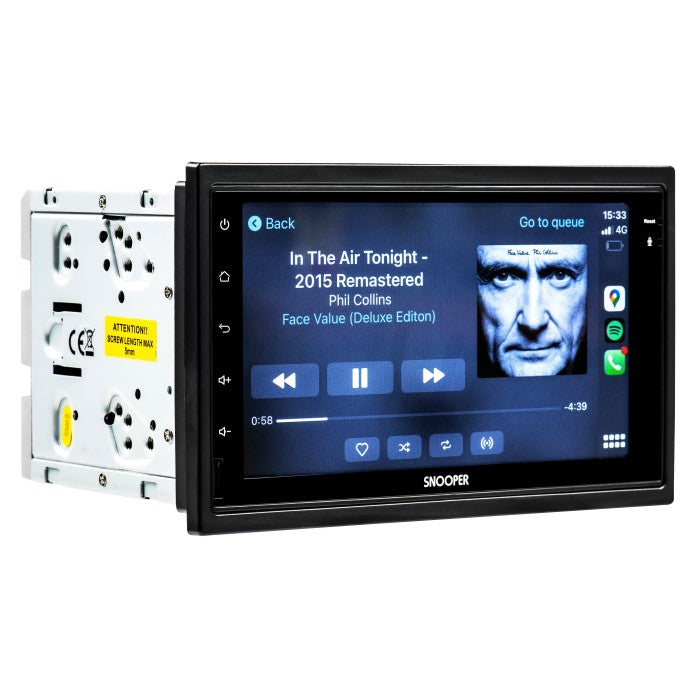 Snooper SMH-520DAB 7" Mechless Multimedia Receiver with Advanced Smartphone Control