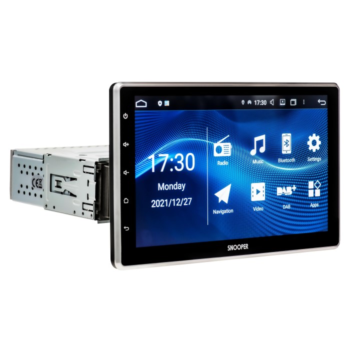Snooper SMH-550DAB 10.1" Floating Screen Multimedia Stereo with Advanced Wired & Wireless Smartphone Control