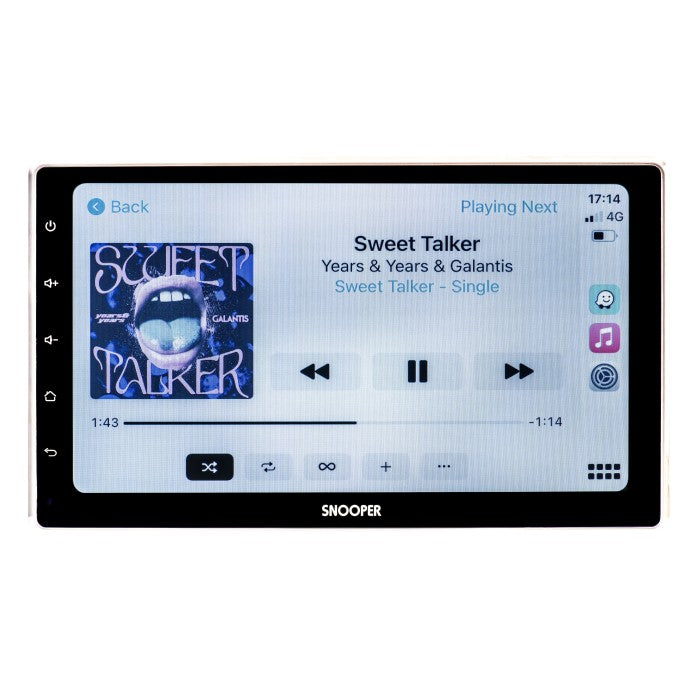 Snooper SMH-550DAB 10.1" Floating Screen Multimedia Stereo with Advanced Wired & Wireless Smartphone Control