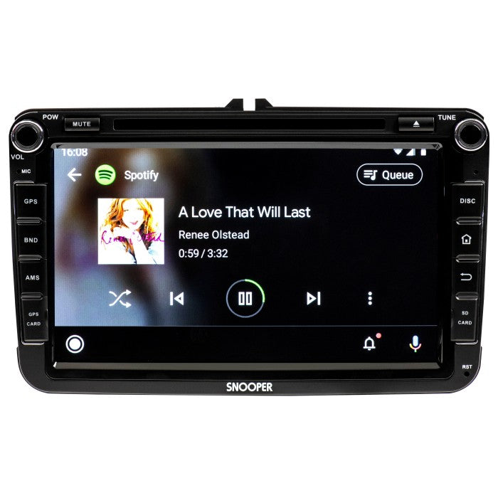 Snooper SMH-580VW 8" Screen Multimedia Player with Advanced Smartphone Control