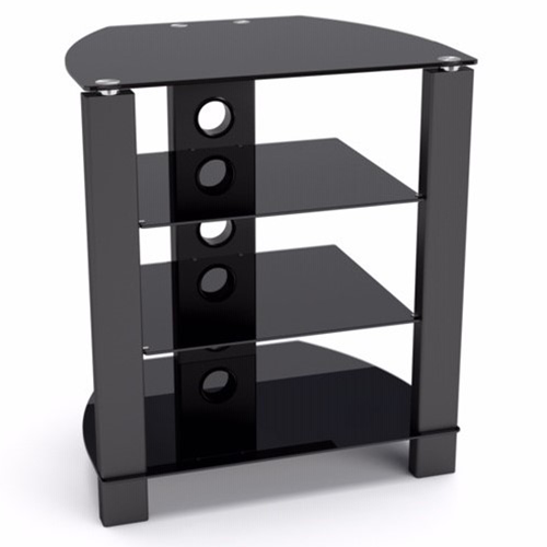 TTAP Vision 4 Shelf Hifi Rack Frame/Black Glass