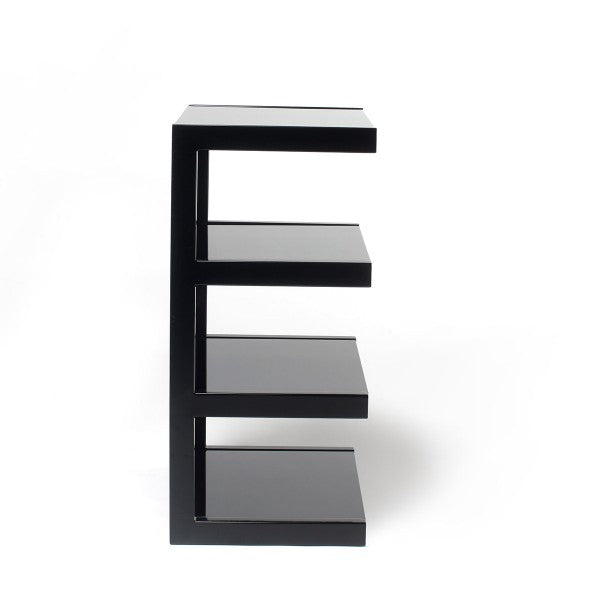 Norstone Esse 4 Shelf Hifi Stand  Frame/Black Glass