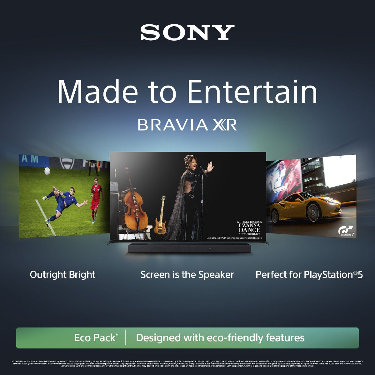 SONY BRAVIA XR-65A80LU 65" Smart 4K Ultra HD HDR OLED TV with Google TV & Assistant