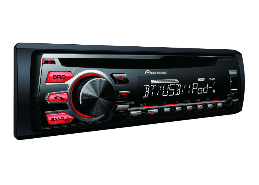 Pioneer DEH-09BT Single Din, Bluetooth CD Player with USB and AUX