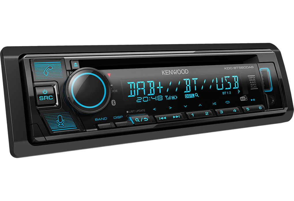 Kenwood KDC-BT560DAB CD Receiver with Bluetooth & DAB+ Radio Alexa