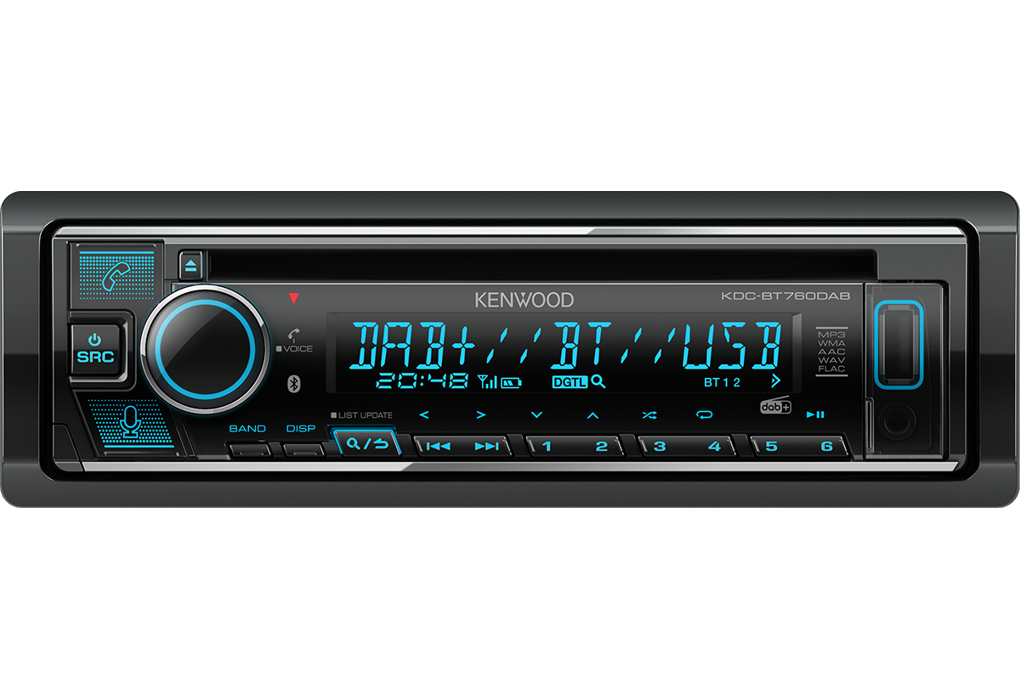 Kenwood KDC-BT760DAB CD Receiver with Bluetooth & DAB+ Radio