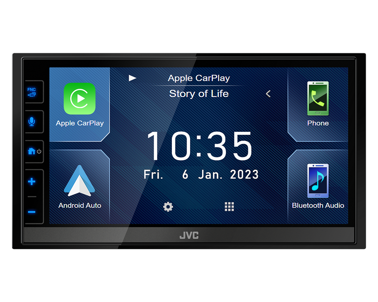 JVC KW-M785DBW 6.8" Digital Media Receiver with Apple CarPlay Android Auto and DAB+