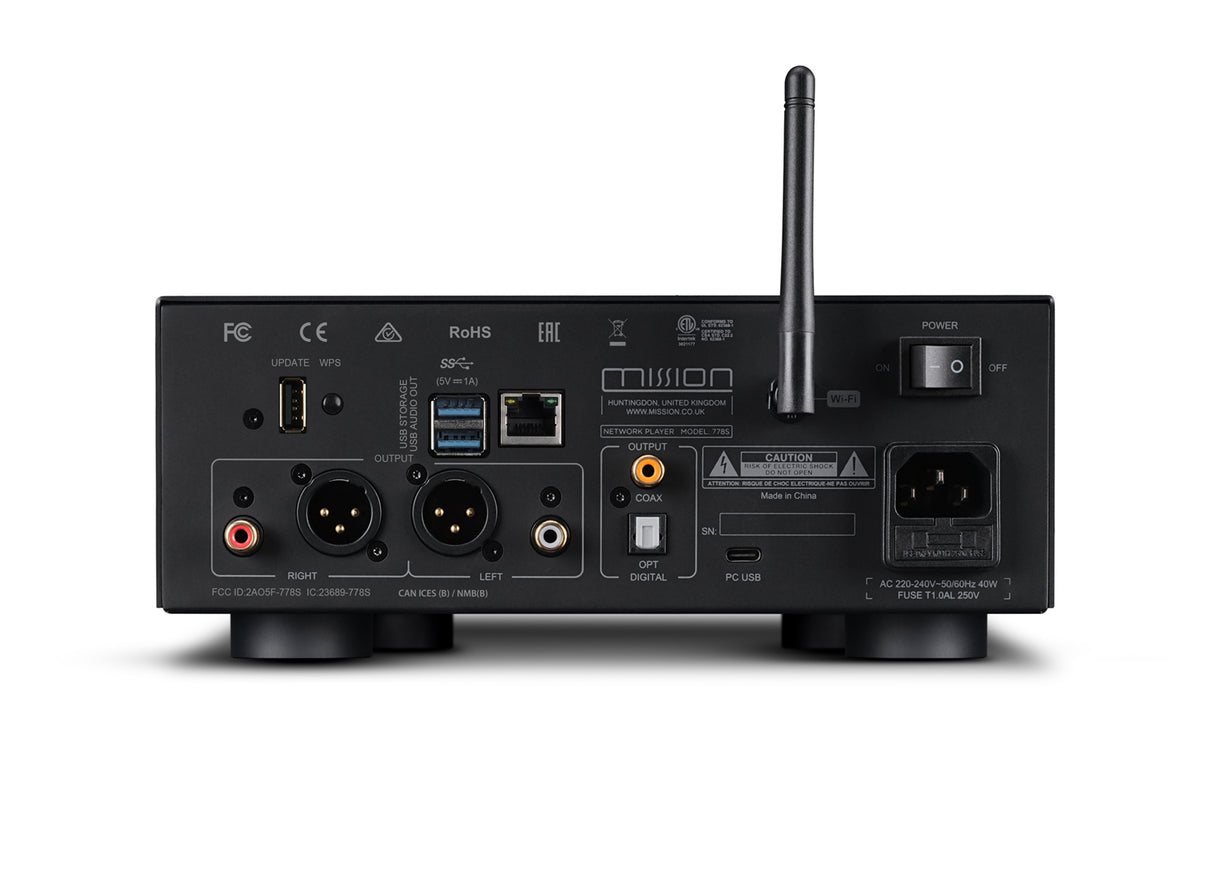 MISSION 778S WIRELESS MUSIC STREAMER BLACK