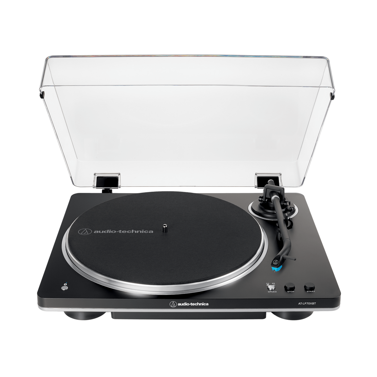 Audio Technica AT-LP70XBTBS Fully Automatic Wireless Turntable with Bluetooth (Black/Silver)