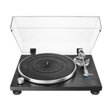 Audio Technica AT-LPW30BK Manual Belt-Drive Turntable with Premium Wood Finish (Black)