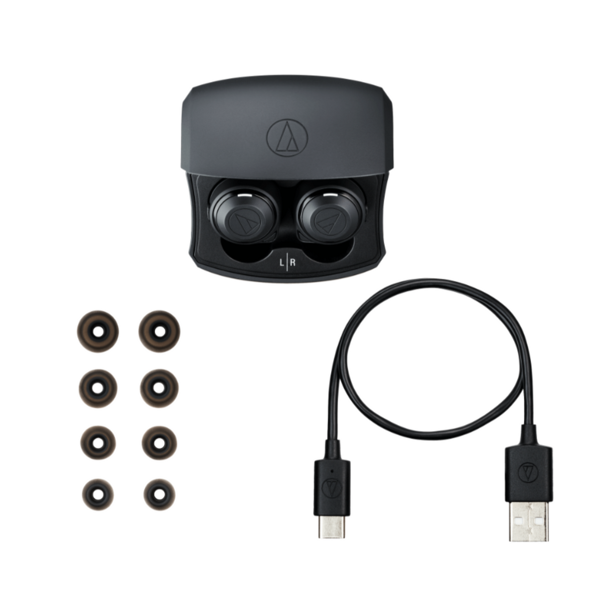 Audio Technica ATH-CKS50TWBK True Wireless Earbuds (Black)