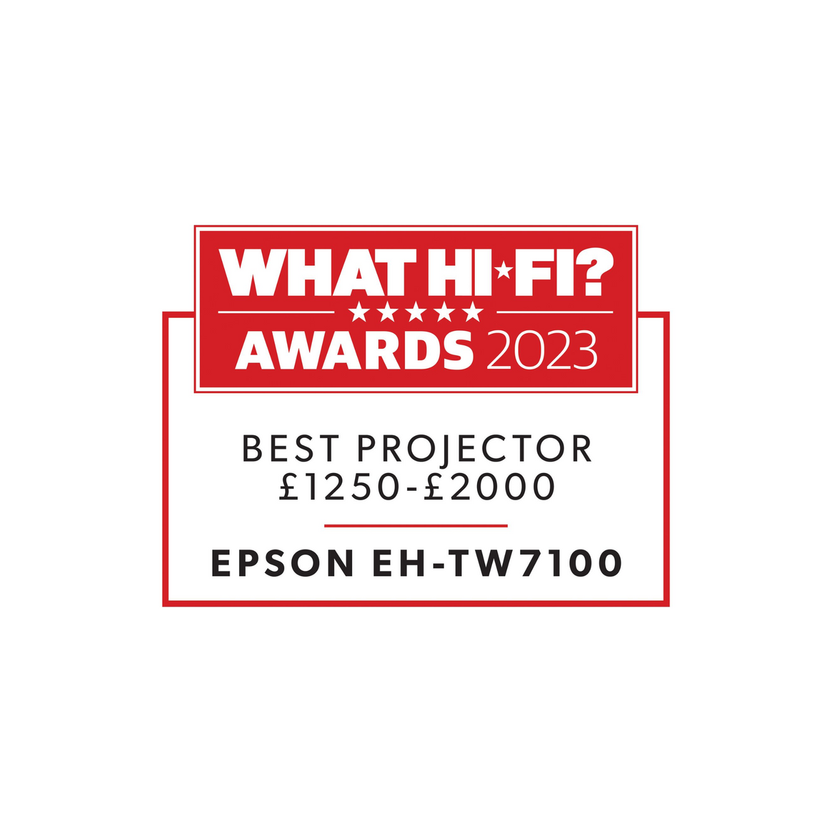 EPSON EHTW7100 3LCD 4K Enhanced HDR Projector