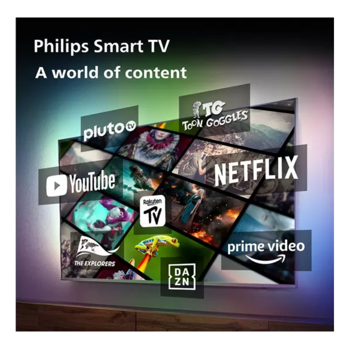 PHILIPS Ambilight 65PUS8108/12 65" Smart 4K Ultra HD HDR LED TV with Amazon Alexa