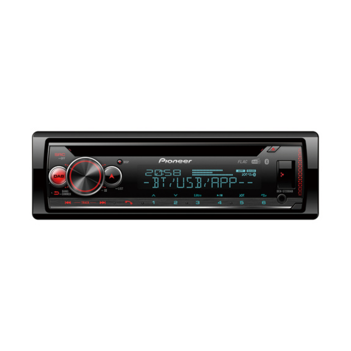 Pioneer DEH-S720DAB Single Din CD Tuner with DAB/DAB+, Bluetooth, USB and Spotify