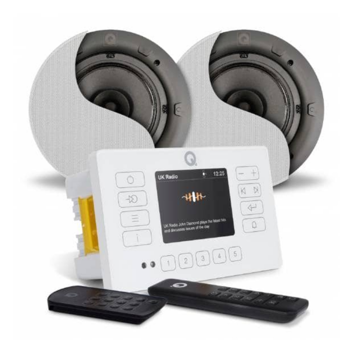 Q Acoustics E120 + i65CB Speaker Bundle White - QI0132