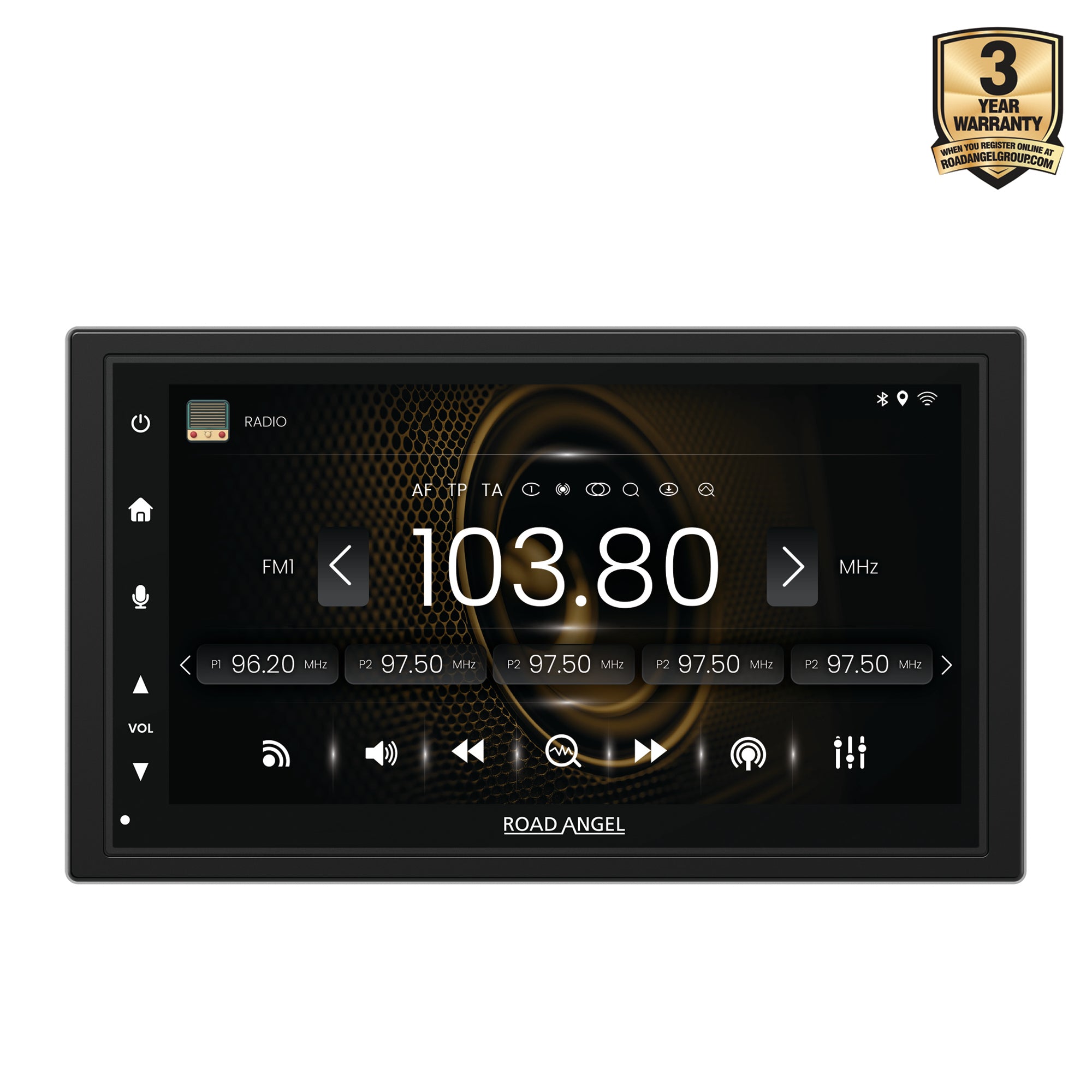 Road Angel RA-X722DAB - Car Stereo With 7