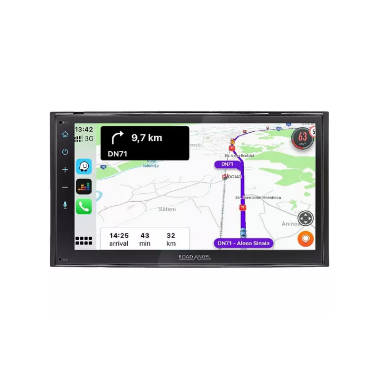 Road Angel RA-X721DAB DAB+/FM/AM Bluetooth Car Stereo With Apple CarPlay & Android Auto